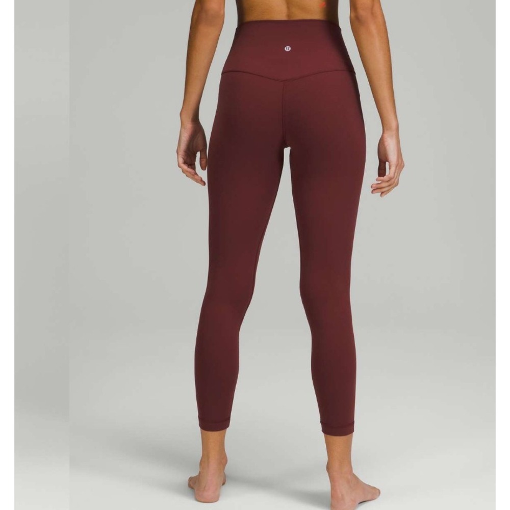 Lululemon Align High-Rise Pant 25" in Red Merlot (Sz 4) - Picture 2 of 6
